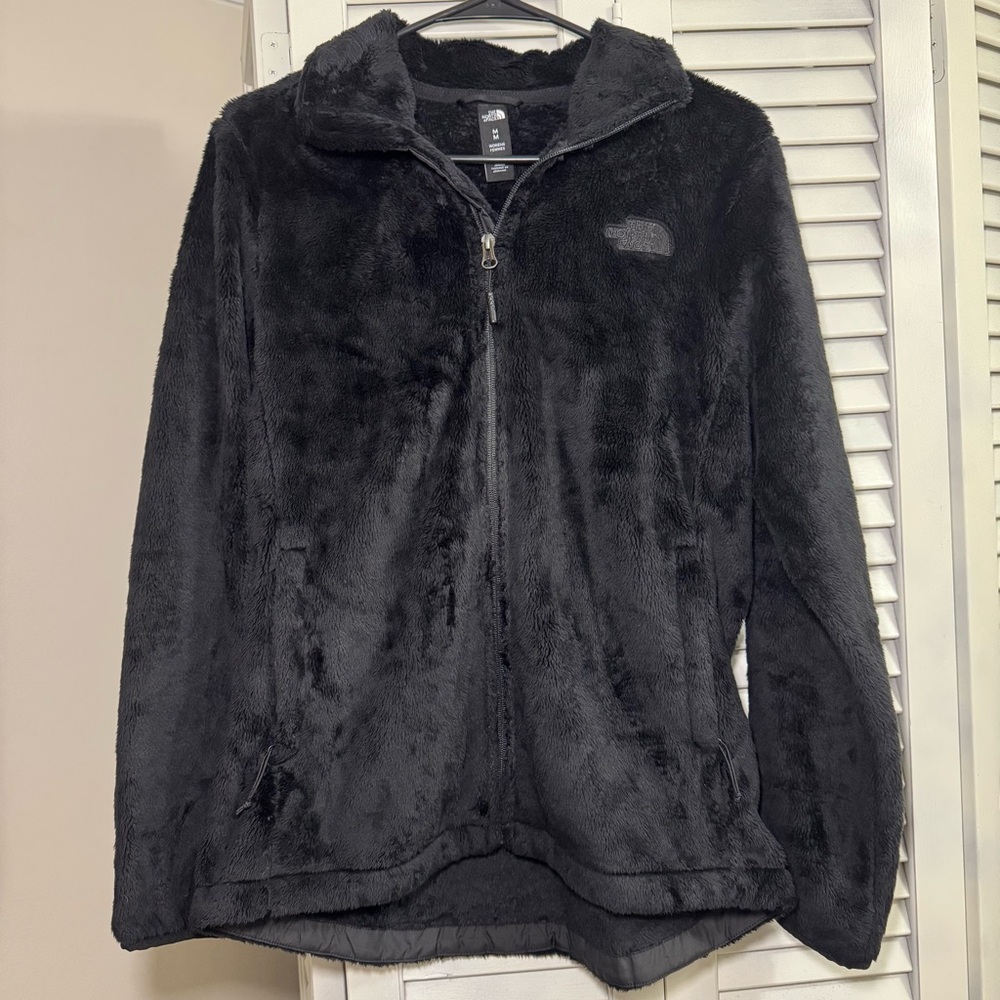 The North Women Face Osito Plush Black Jacket Size Medium